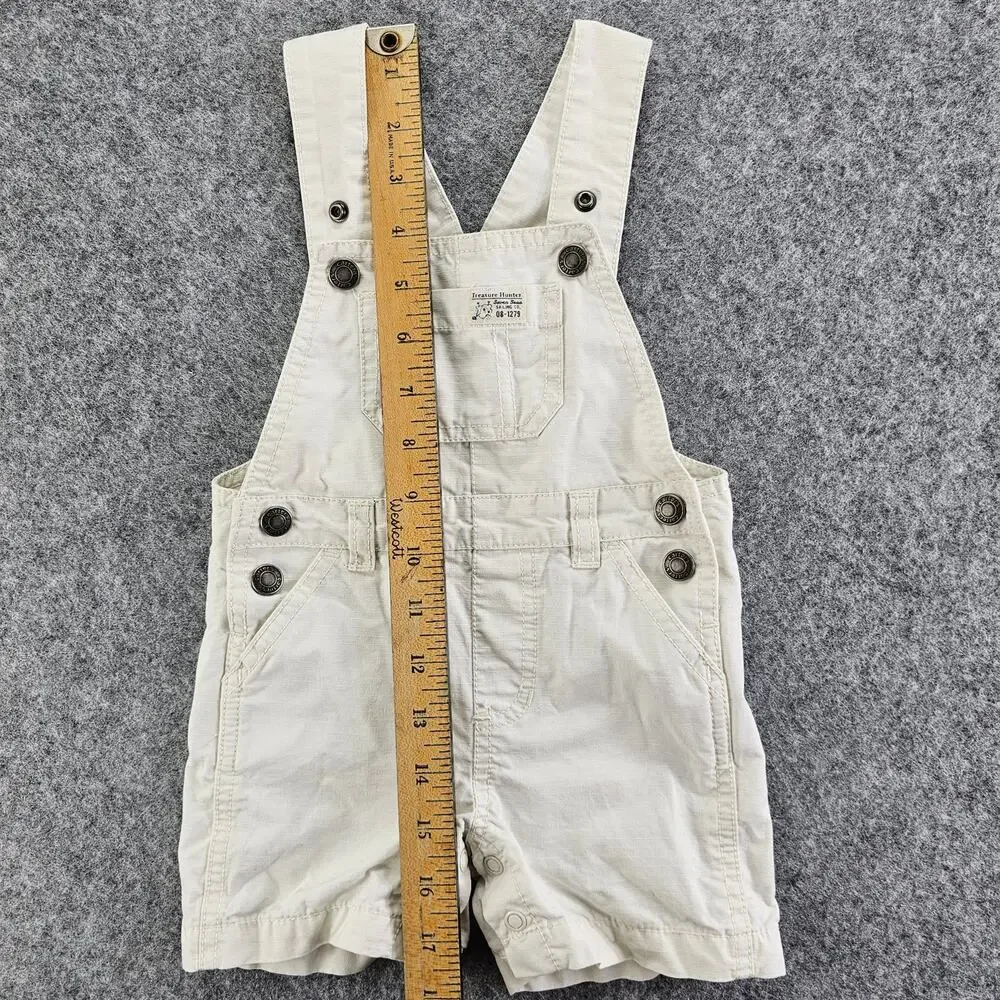 Toddler Overalls 12 mo Carters Ripstop Cotton Treasure Hunter Bib Style Shorts